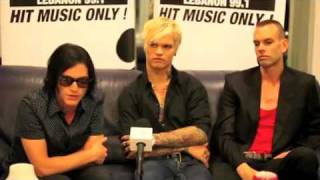 Placebo Brian Molko NRJ Lebanon interview 8th June 2010  Part 2 [upl. by Natsirt]