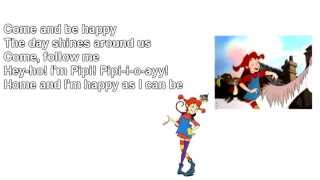 Pippi Longstocking Songs Lyrics On Screen [upl. by Aniras809]