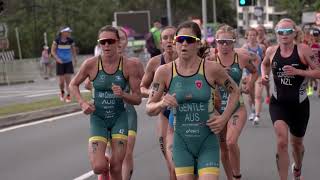 2019 Mooloolaba ITU Triathlon World Cup  elite womens highlights [upl. by Chico]