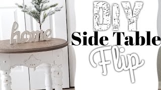 DIY Side Table Flip with Chalk paint Furniture Makeover [upl. by Ledif241]