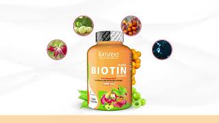 NATURYZ 100 Plant Based Biotin Tablets [upl. by Hacker271]