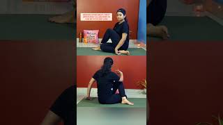 ARDHAMATSYENDRASANA  Howtodo Easy Tutorial yoga yogapose ytshorts yogamusic [upl. by Pinkham]