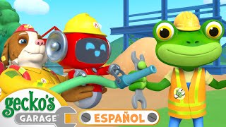 Gecko va a la escuela de bomberos 🧑‍🚒🚒 🐸 Garaje de Gecko Carros para niños  Vídeos educativos [upl. by Kee]