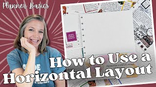 How to Use a Horizontal Layout Planner  Planner Basics  Tips amp Tricks [upl. by Hallerson]