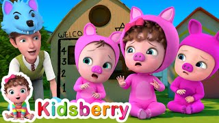 Three Little Pigs  Kidsberry Nursery Rhymes amp Baby Songs [upl. by Collette]