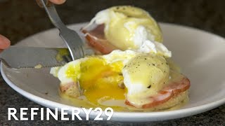 A Pro Chef Makes Eggs Benedict In A Tiny Apartment  Good Chef Bad Kitchen  Refinery29 [upl. by Readus]