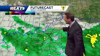 Impact weather tomorrow morning for shower chances [upl. by Kelda]