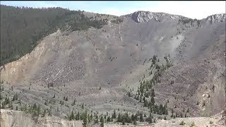 Quake landslide creates lake kills 28 [upl. by Kleeman]