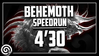 Behemoth Speedrun 430quot  A Visitor from Eorzea  Monster Hunter World [upl. by Beitris]