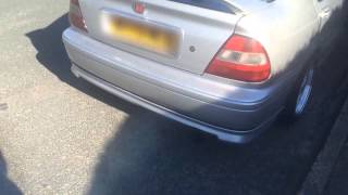 Honda Civic MB3 straight pipe exhaust [upl. by Goulder]