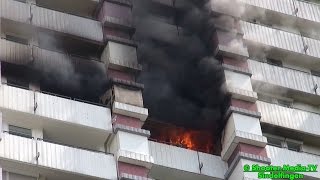 E  EINSATZDOKU HOCHHAUSBRAND IN SINDELFINGEN  Großalarm für die Feuerwehr im Landkreis BB [upl. by Nesnaj307]