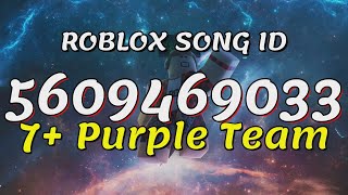 7 Purple Team Roblox Song IDsCodes [upl. by Nawtna]