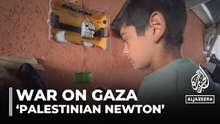 Palestinian boy named Newton of Gaza generates electricity amidst ruins of war [upl. by Orecul]