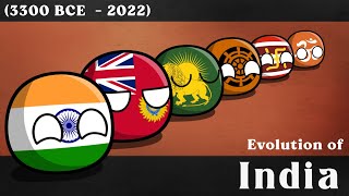 Evolution of India 3300 BCE  2022 [upl. by Beckman]