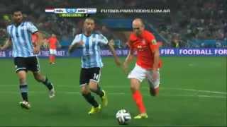 Un cierre salvador de Mascherano Argentina vs Holanda Mundial Brasil 2014 [upl. by Dusza]