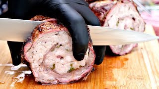 WILD BOAR ROAST  Pork Neck Rollade Recipe [upl. by Eeladnerb956]