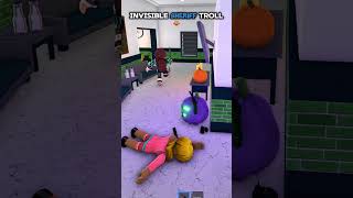 FAKE INVISIBLITY TROLLING IN MM2 😂 roblox mm2 [upl. by Narahs]