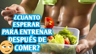 ¿CUÁNTO quotTIEMPO DEBO ESPERARquot PARA HACER EJERCICIO DESPUÉS DE COMER RIDUFITNESS [upl. by Gunning]