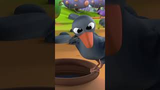 Ek Kauwa Pyasa Tha Thirsty Crow Story shorts storytime cartoon rhymes [upl. by Nylyahs]