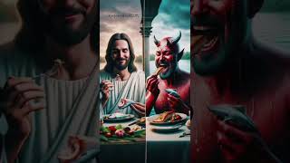 Good vs Evil Insinghts satan lucifer devil jesus greenscreen [upl. by Eejan]