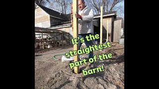 Setting posts for the barn addition and dog pen [upl. by Aicilana]