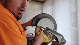 Dewalt Miter Saw Blade Change Without Wrench [upl. by Alac]