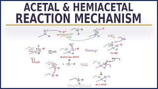 Acetal and Hemiacetal Formation Reaction Mechanism From Aldehydes and Ketones [upl. by Atinal]