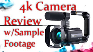 4k Amazon Video Camera Review  UHD Camcorder w Footage [upl. by Lehte899]