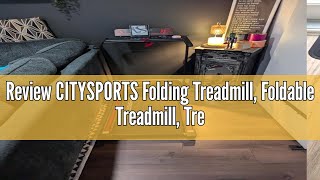 Review CITYSPORTS Folding Treadmill Foldable Treadmill Treadmills for Home 2 in 1 Folding Portabl [upl. by Hezekiah822]