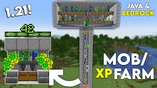 Minecraft EASY Mob XP Farm Tutorial  Without Mob Spawner  030 Level In 11 Minutes [upl. by Euqimod988]