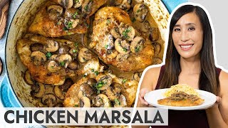 Delicious Chicken Marsala Recipe  Easy to Make and Full of Flavor [upl. by Anchie]