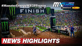 News Highlights  EMX125 Presented by FMF Racing Race 2  Monster Energy MXGP of France 2022 MXGP [upl. by Aratahc]