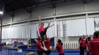 CHEER SF  Cheerleaders Falling Down at Practice [upl. by Alaster]