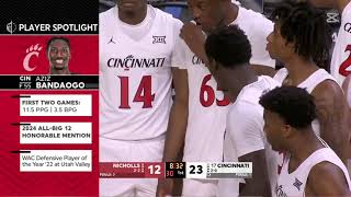 Nicholls vs Cincinnati  College Men Basketball Nov 152024 [upl. by Dulsea]