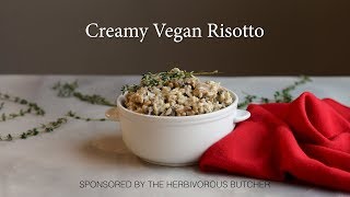 Creamy vegan risotto with mushrooms amp sausage [upl. by Jon]