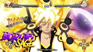 BORUTO WITH SAGE MODE AND KURAMA POWER  NARUTO ULTIMATE NINJA STORM 4 MOD [upl. by Viviyan]