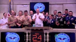 Service Members Ring NYSE Opening Bell for Memorial Day [upl. by Gilchrist796]