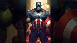 MCU  DC superheros Vs captain america  fusion art  shorts youtubeshorts [upl. by Hurff]