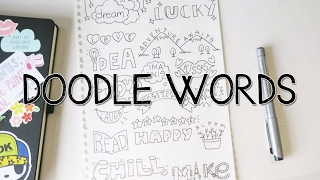 How to turn WORDS into Doodles  Doodle Words [upl. by Iahcedrom]