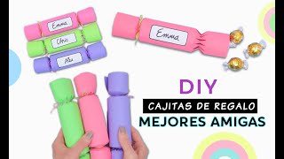 CÓMO HACER CAJITAS DE REGALO PARA MEJORES AMIGAS  Manualidades con Material Reciclado [upl. by Ronna]