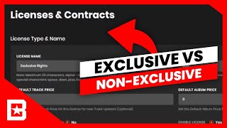 Setting Up Exclusive vs NonExclusive Licenses On BeatStars [upl. by Ekaterina]