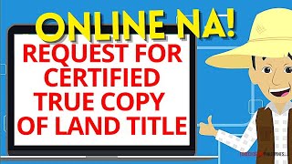 How to get certified true copy of land title online in the Philippines [upl. by Erle]