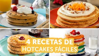 4 recetas de hotcakes fáciles  Kiwilimón [upl. by Robby461]