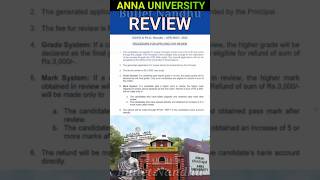 Anna University Review Apply 2024 shorts annauniversity review revaluation photocopy resultau [upl. by Akenaj]