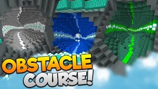 Minecraft FLYING OBSTACLE COURSE  17 LEVELS OF ELYTRA FUN [upl. by Everick]