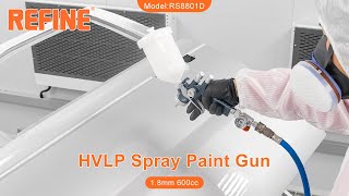 The excellent spray performance and great refinishing effect of REFINE HVLP Spray Gun RS8801D [upl. by Sierra598]