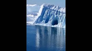 giant iceberg breaking nature glaciercollapse iceberg [upl. by Roseline]