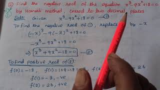 Negative root by Horners method  Cube root of 30 by Horners method [upl. by Josephine]