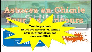 Très important Nouvelles astuces en chimie pour la préparation des concours 2021 Degré dacidité [upl. by Jadwiga]