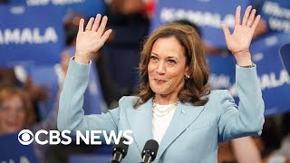 Kamala Harris raising Democratic enthusiasm to vote CBS News poll finds [upl. by Doralia]